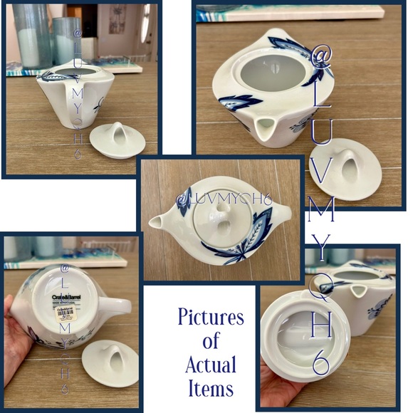 Crate & Barrel Camille Tea Pot - Picture 2 of 4